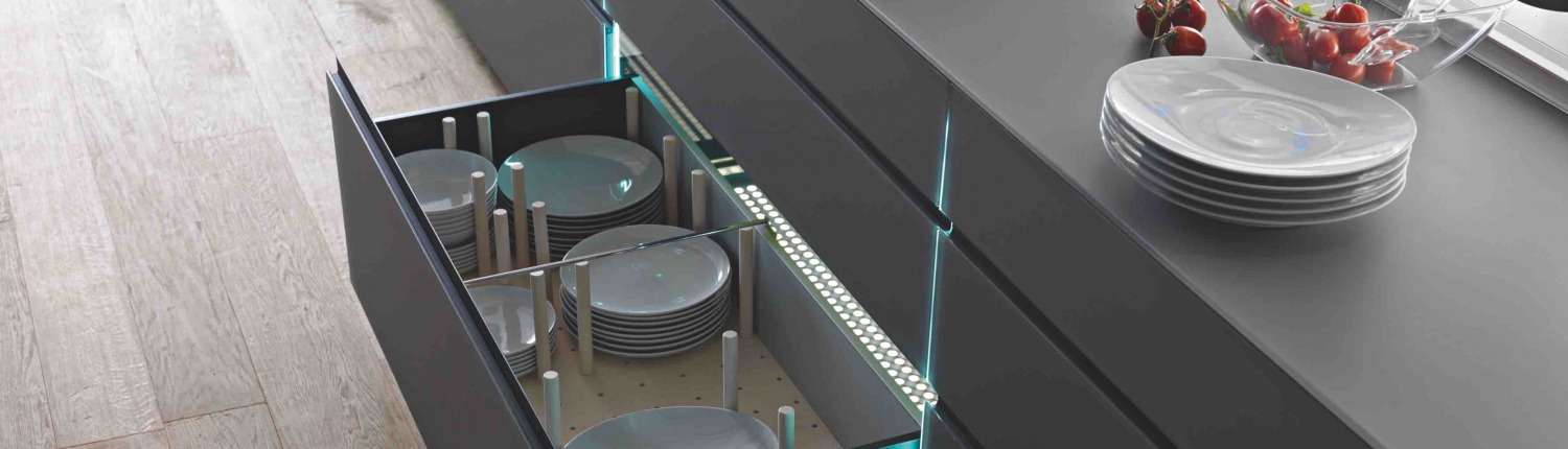 full extension jumbo high end kitchen drawer